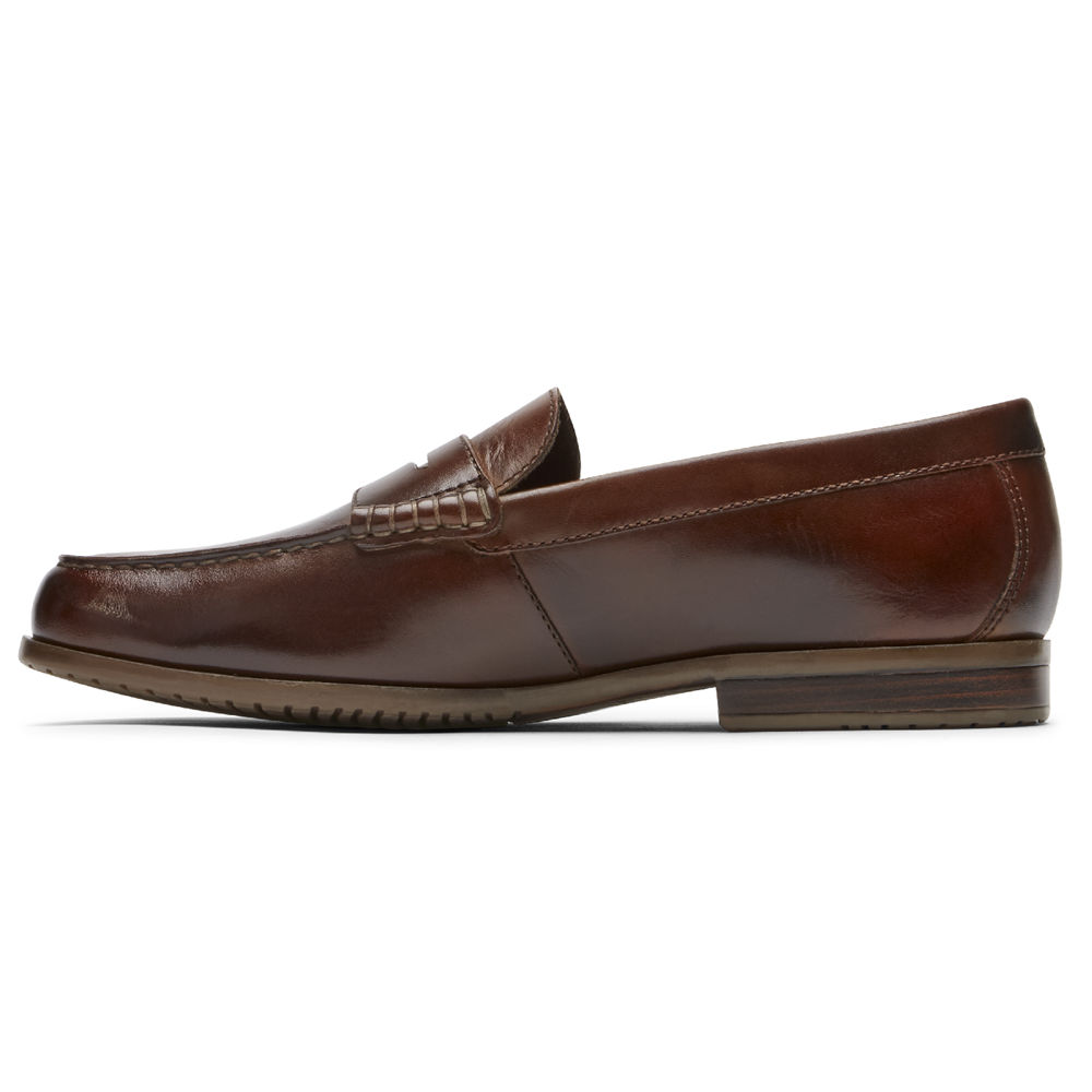 Rockport Singapore Mens Loafers - Curtys Penny Brown - CO2709581